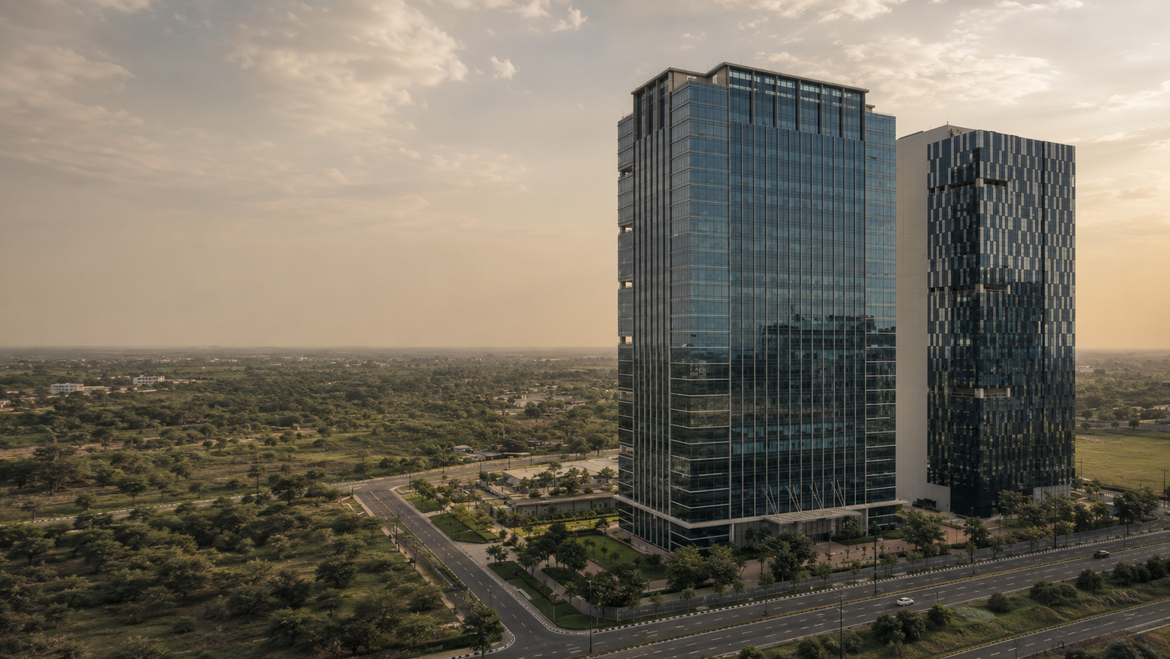 GIFT City business district in Gandhinagar